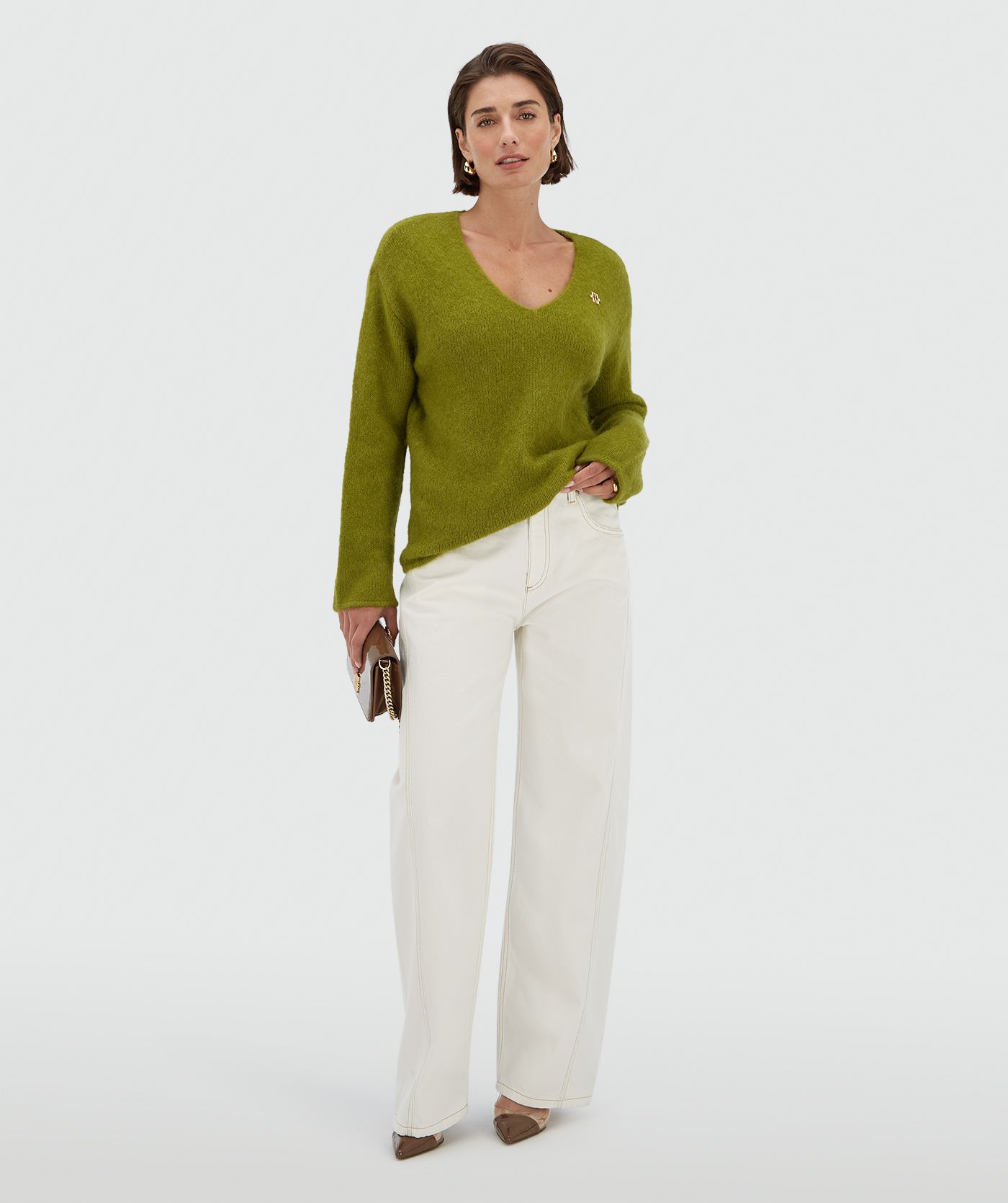 TIMBER oversized sweater with merino wool