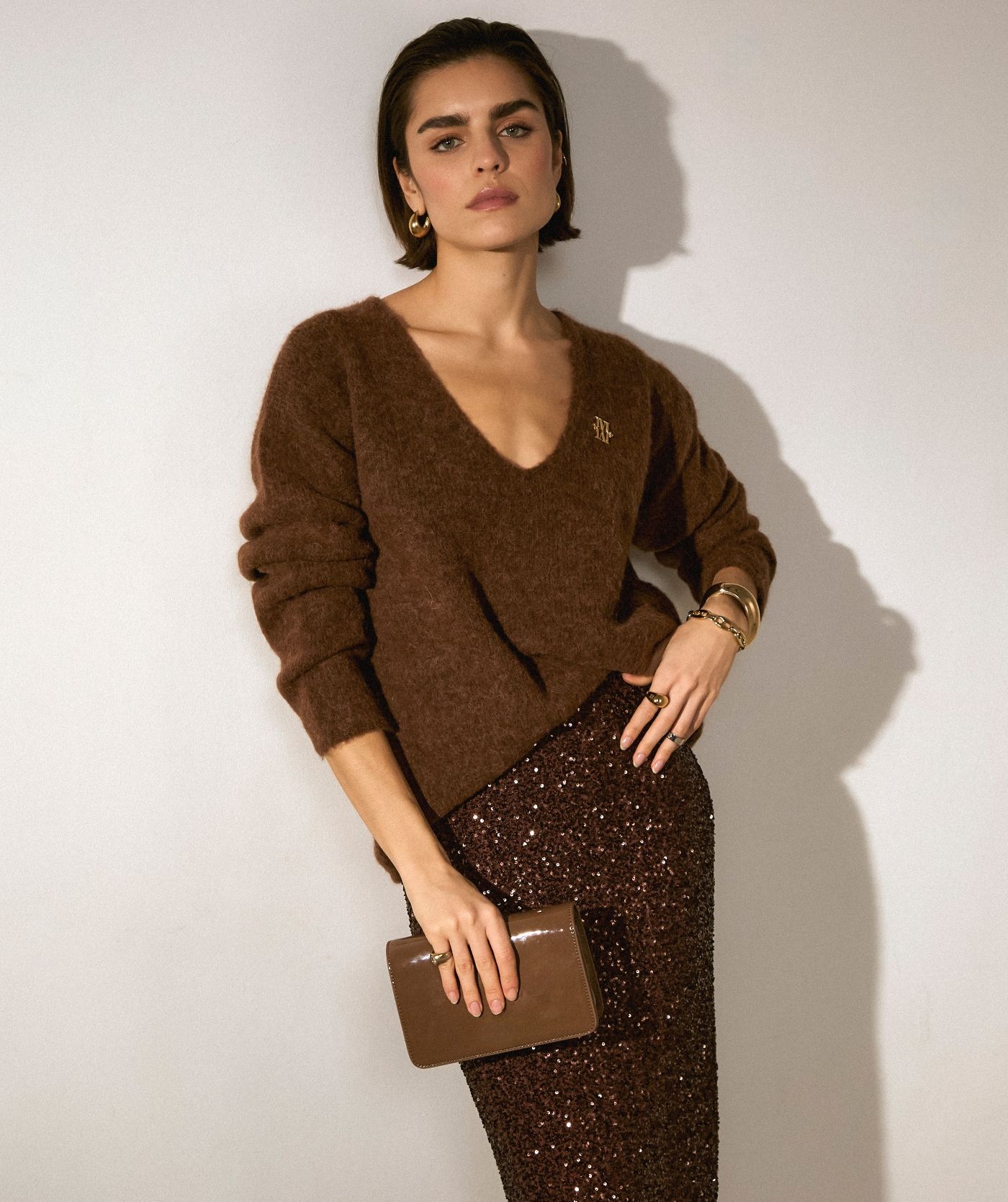 TIMBER oversized trui met merinowol