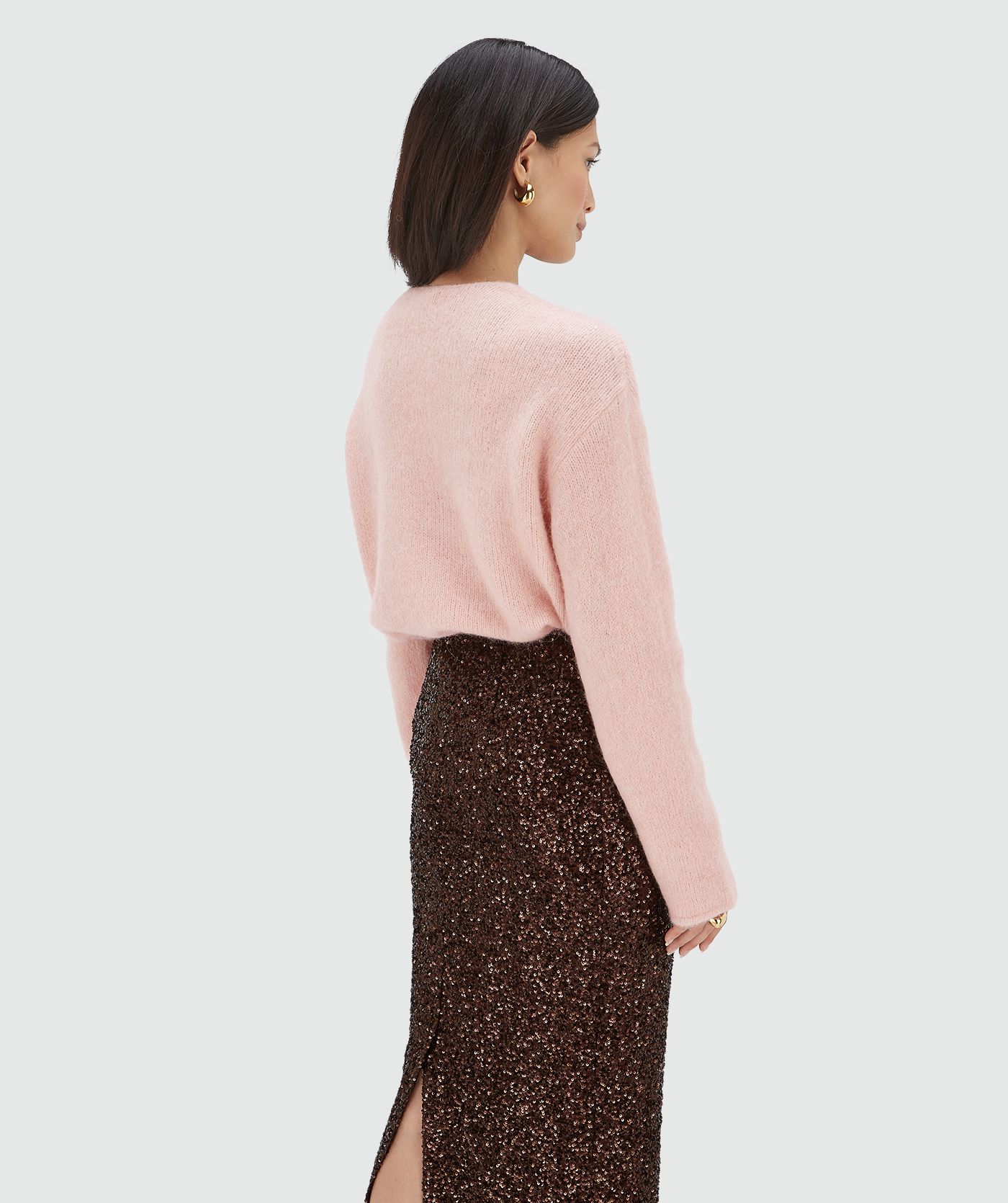 TIMBER oversized trui met merinowol