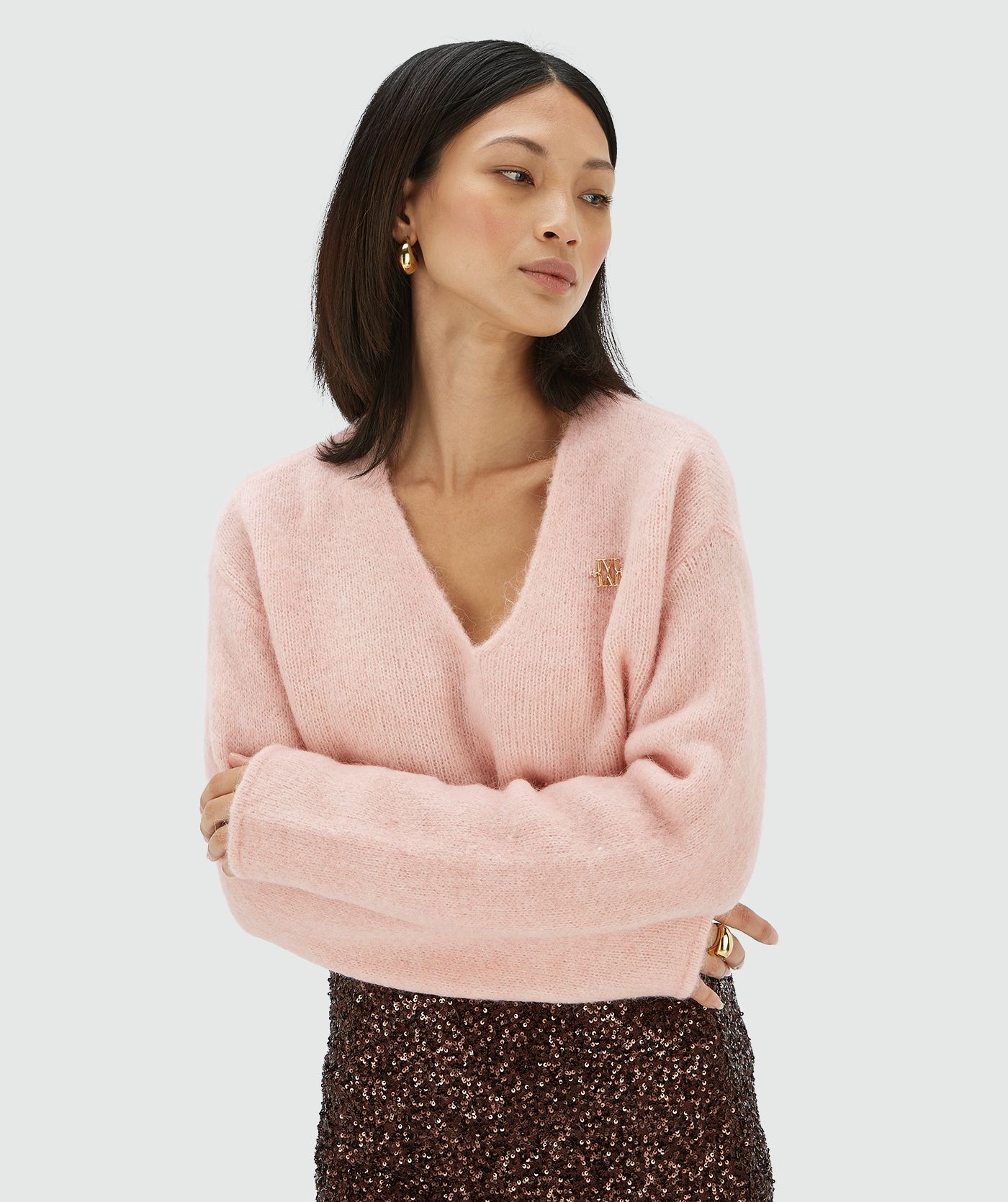 TIMBER oversized trui met merinowol