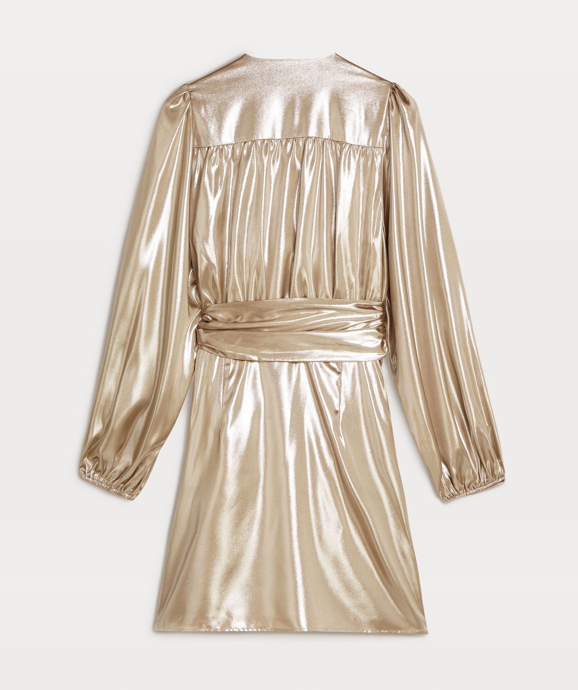 TRINA regular fit overslagjurk met glitter