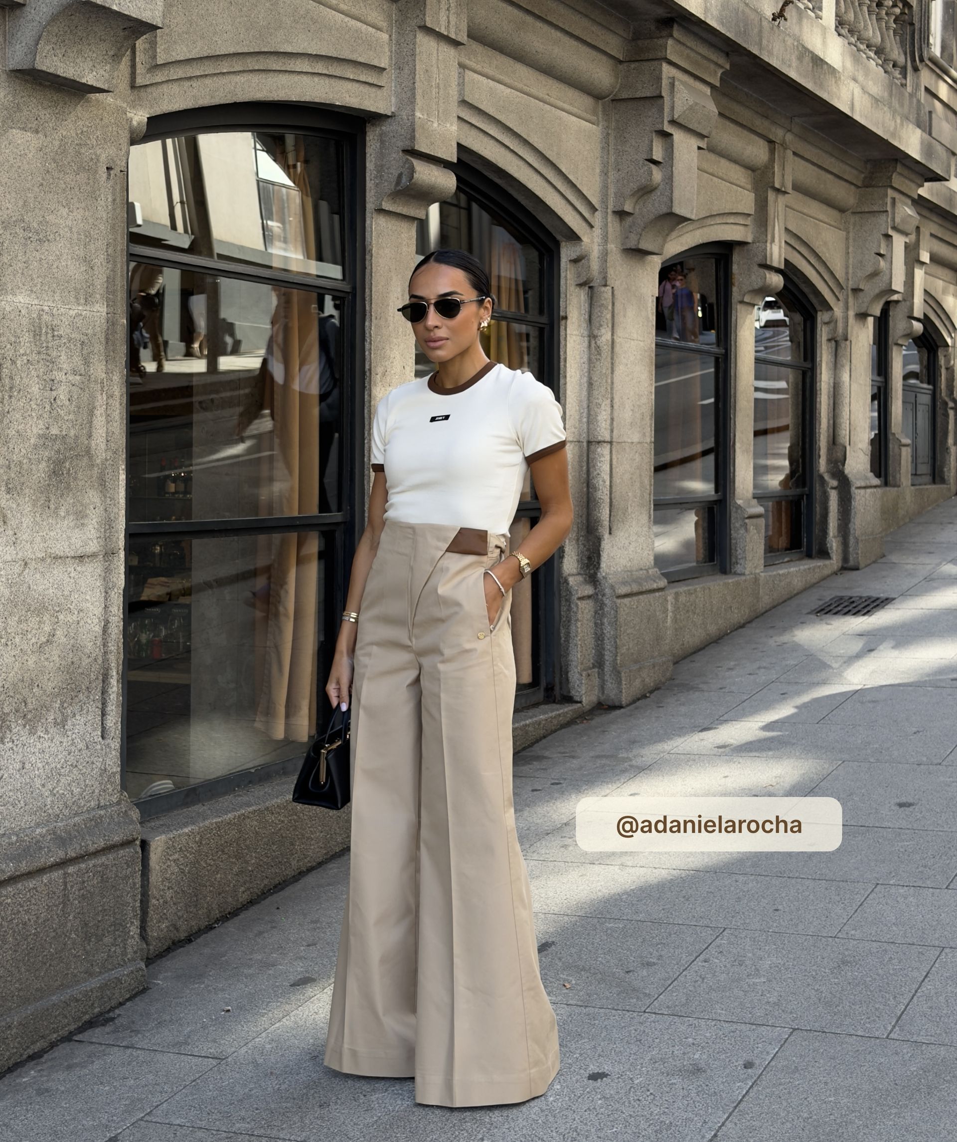 JV-VEN mid rise wide leg trousers