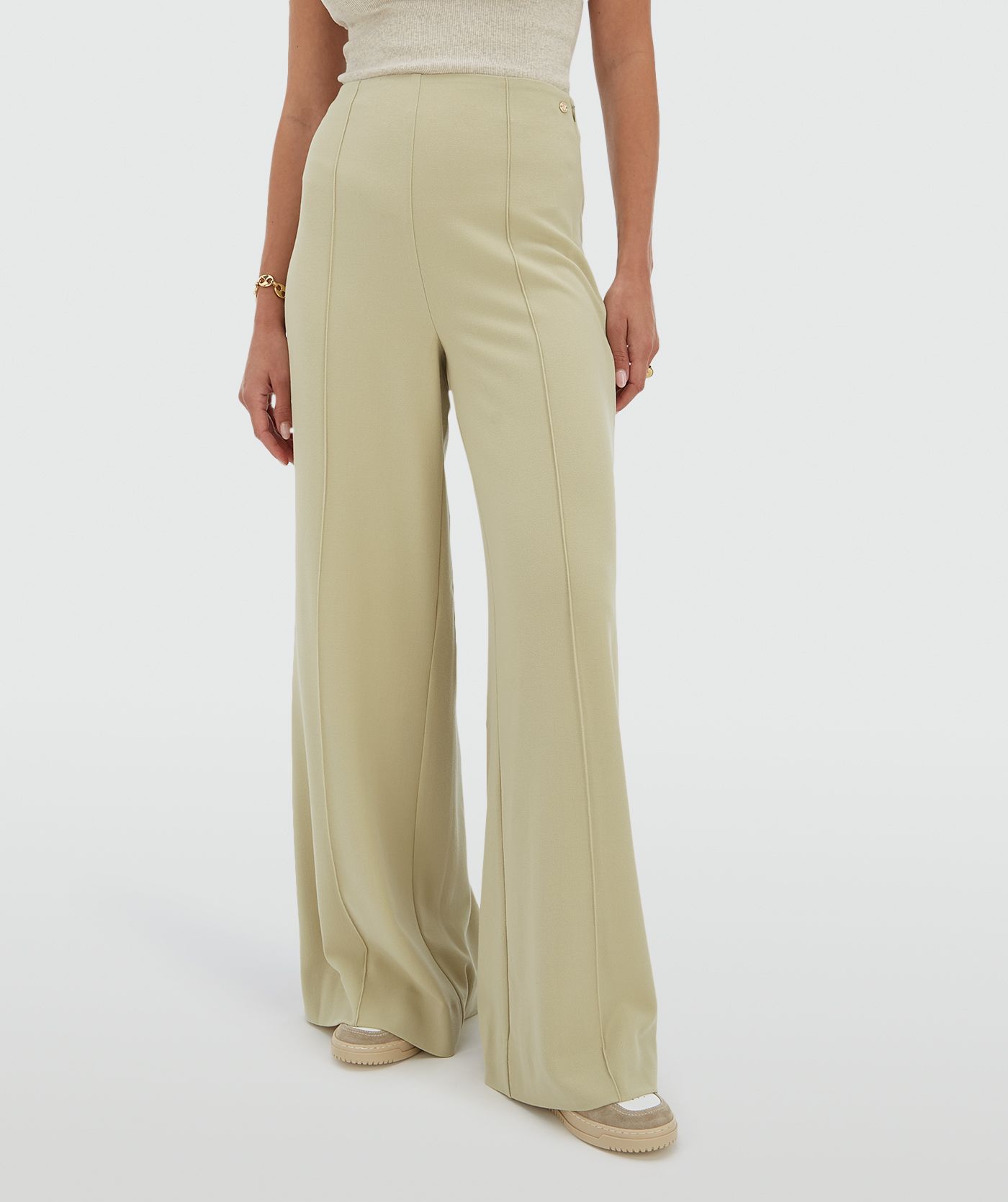 VIVA high waisted wide leg pantalon