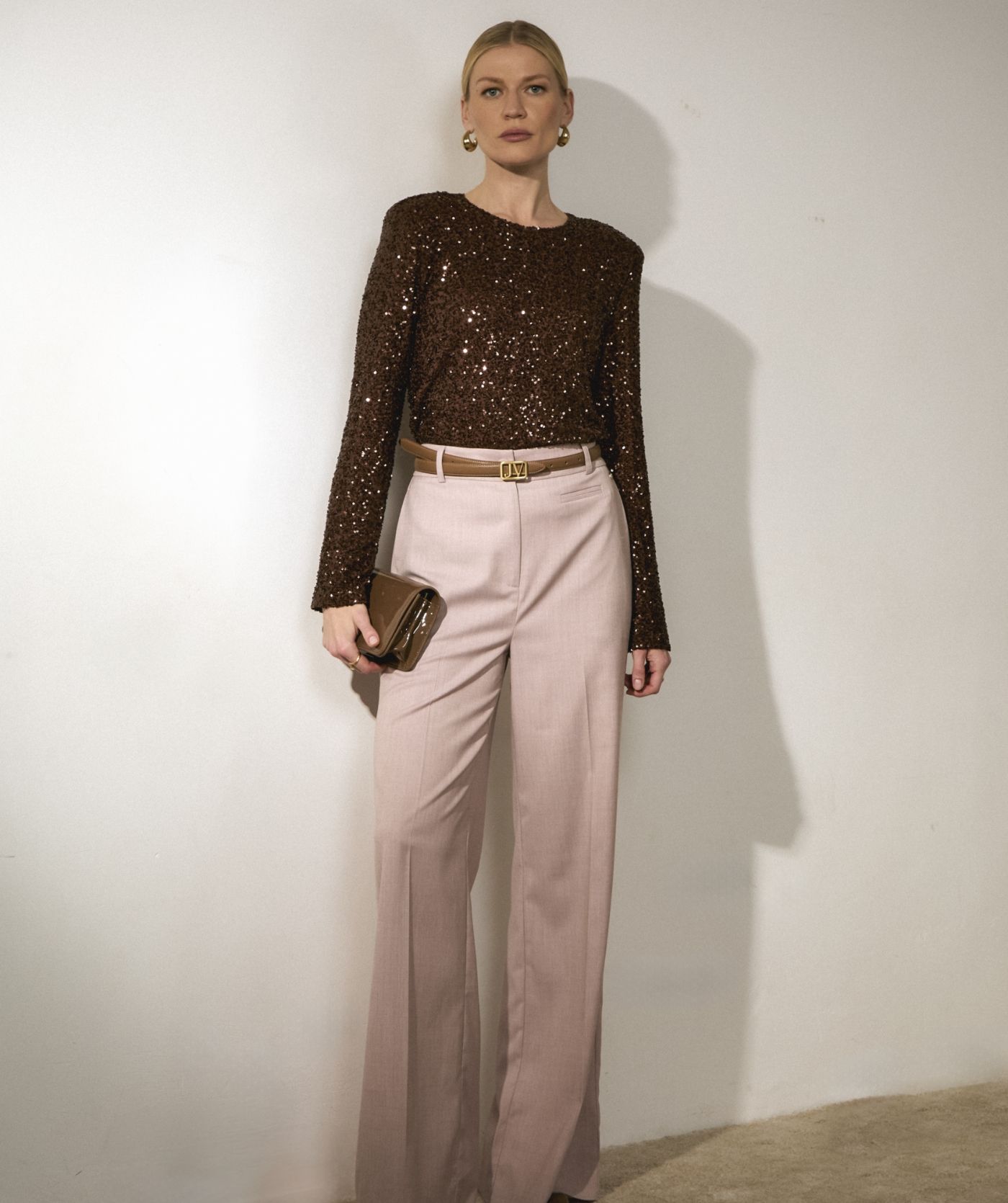VIVANNA regular top met pailletten