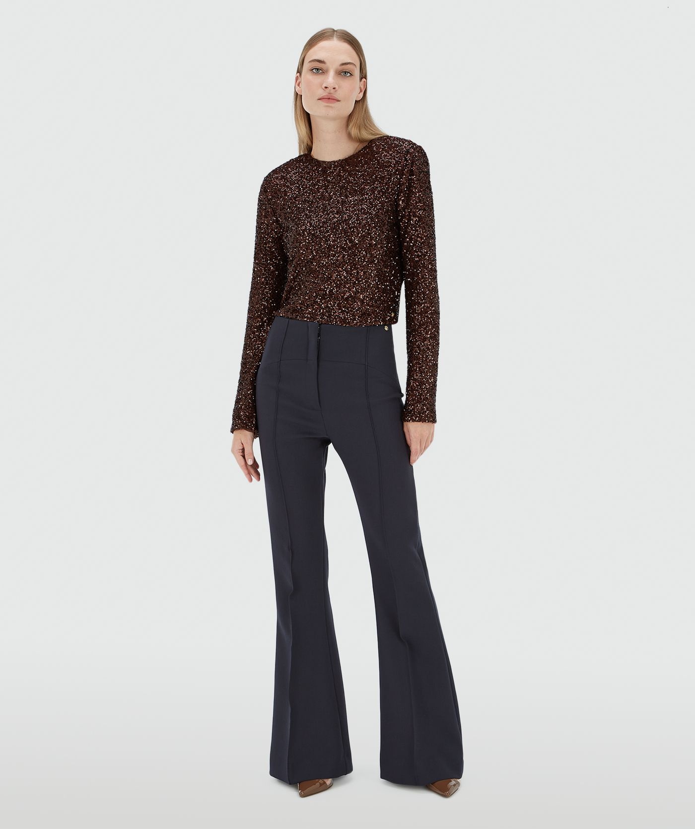VIVANNA regular top met pailletten