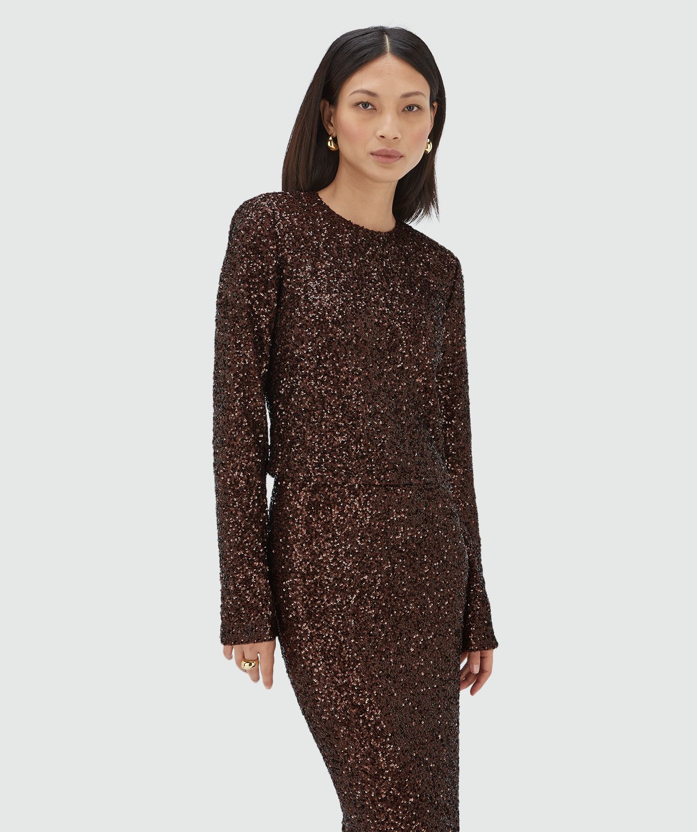 VIVANNA regular top met pailletten