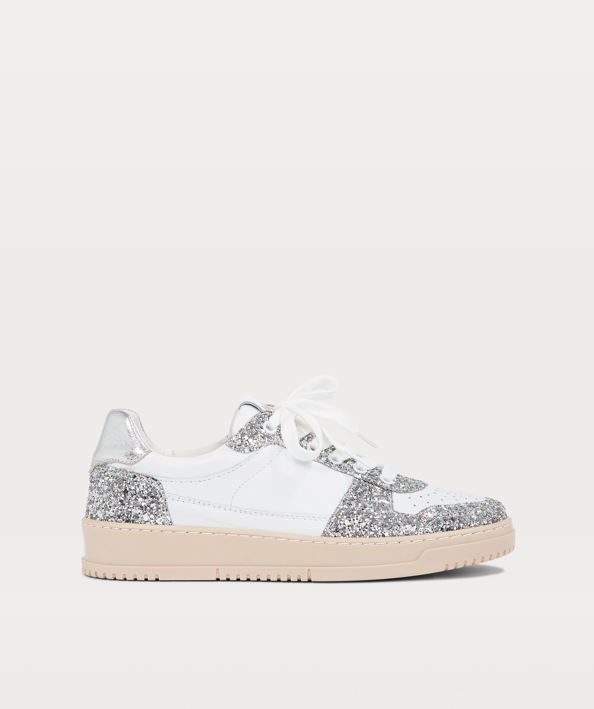 WINONA leather sneakers with glitter