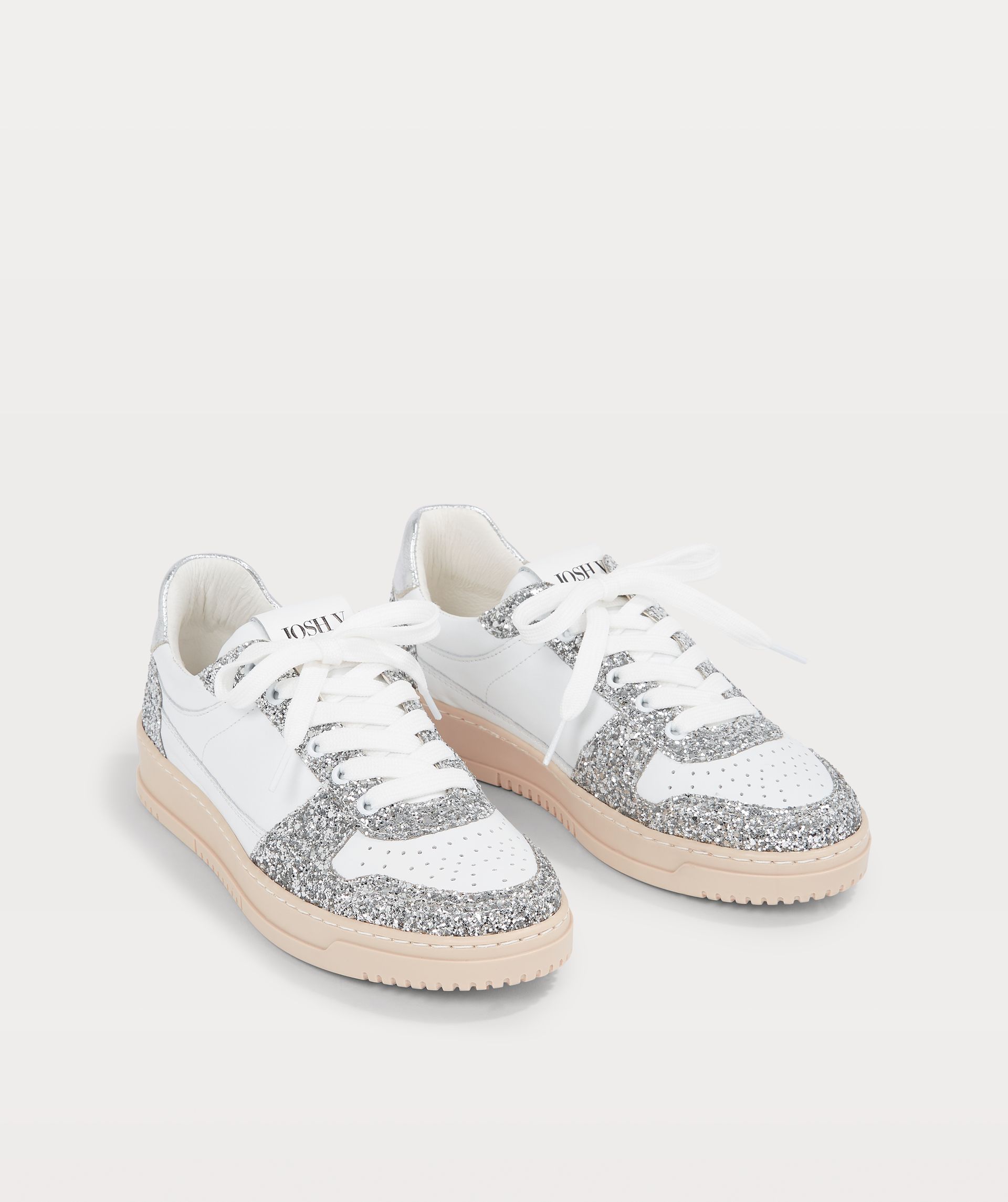 WINONA sneakers van leer met glitter