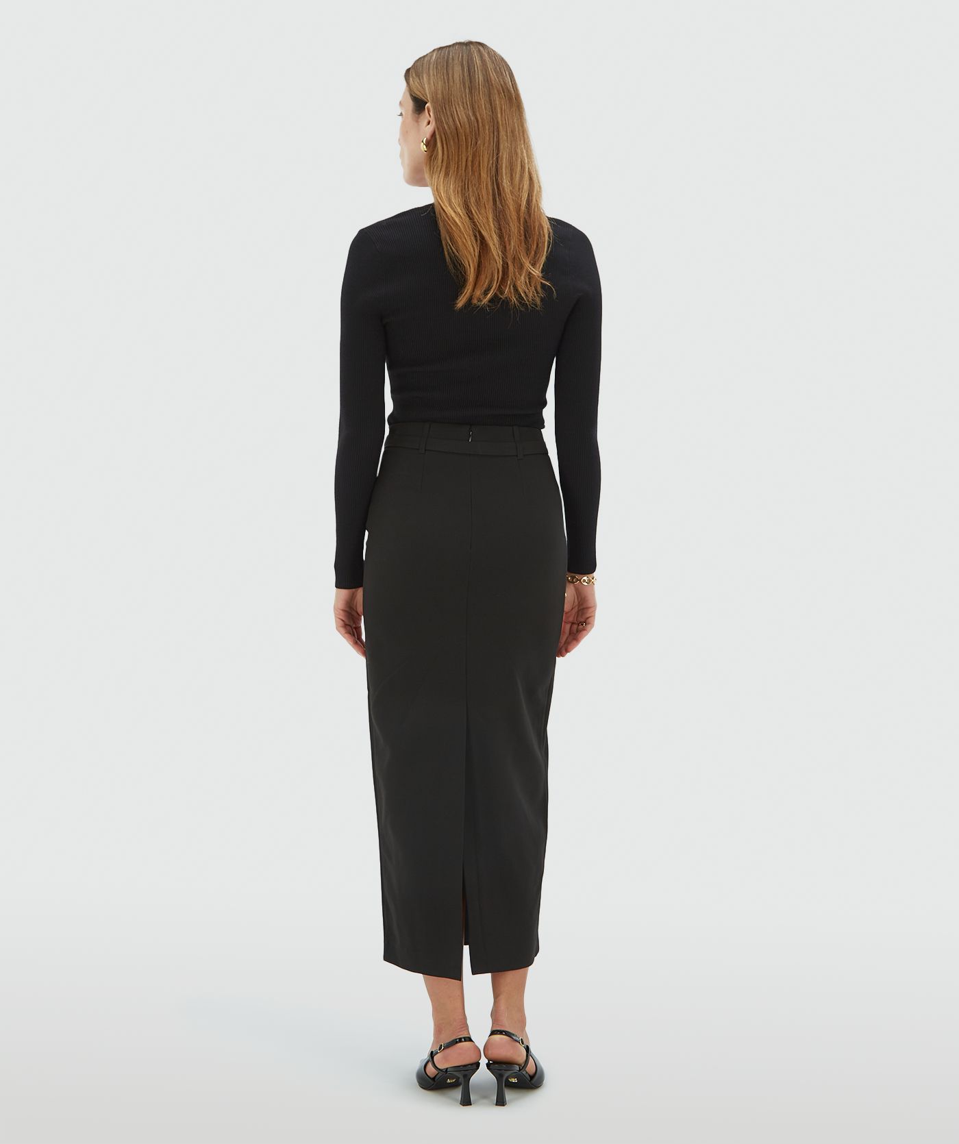 XENIA fitted high-waisted skirt