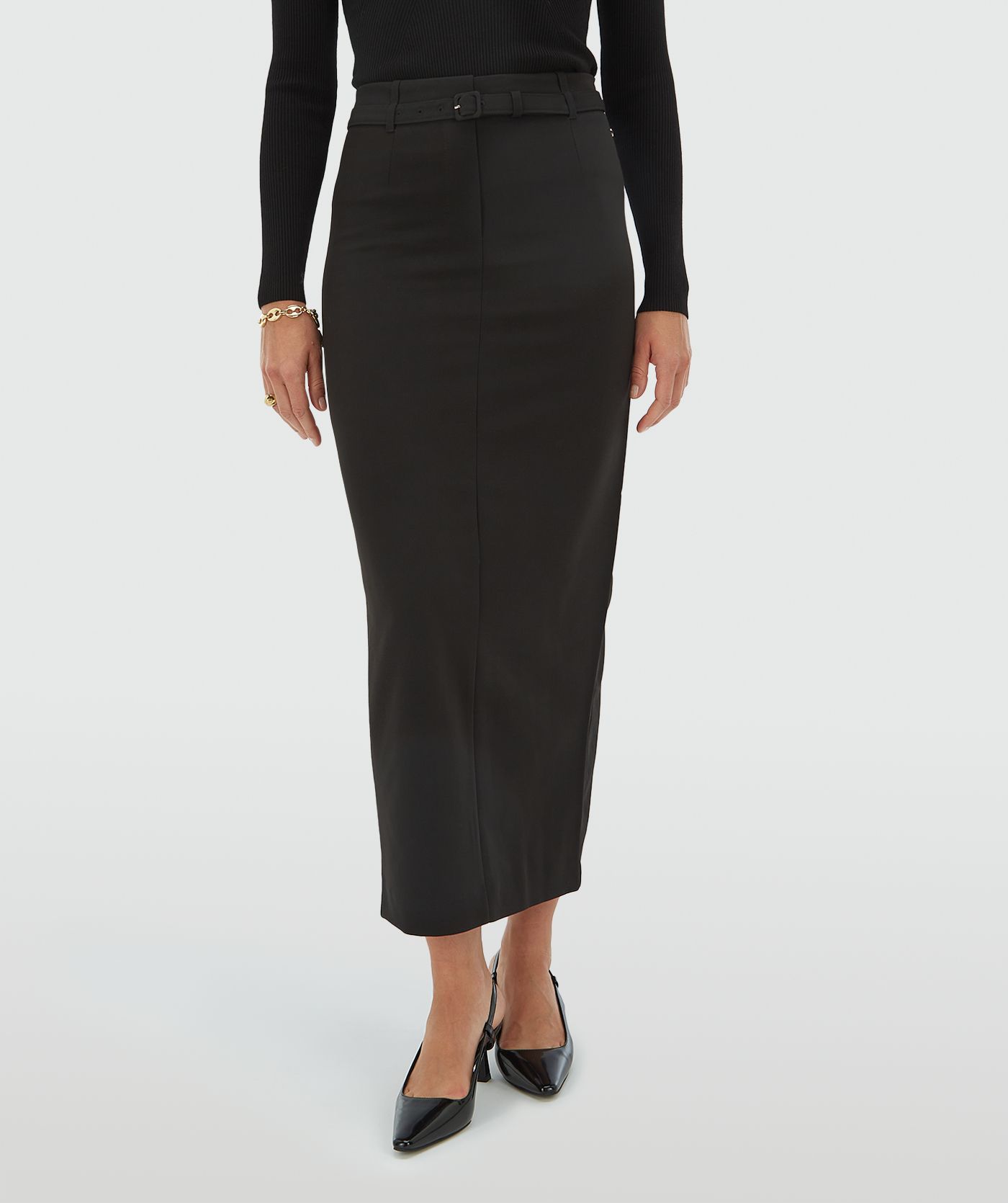 XENIA fitted high-waisted skirt