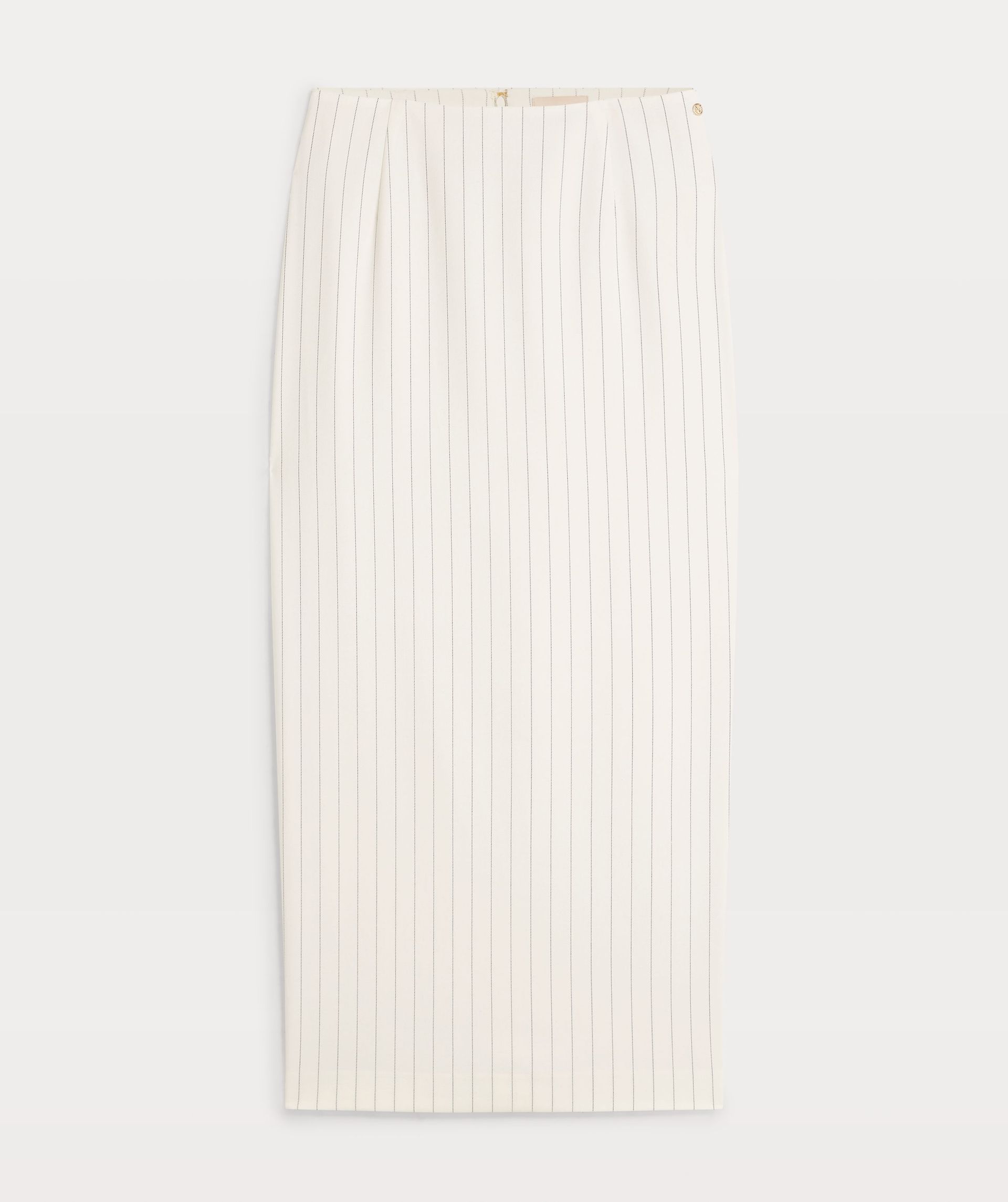 XENIA fitted midi rok met krijtstreep