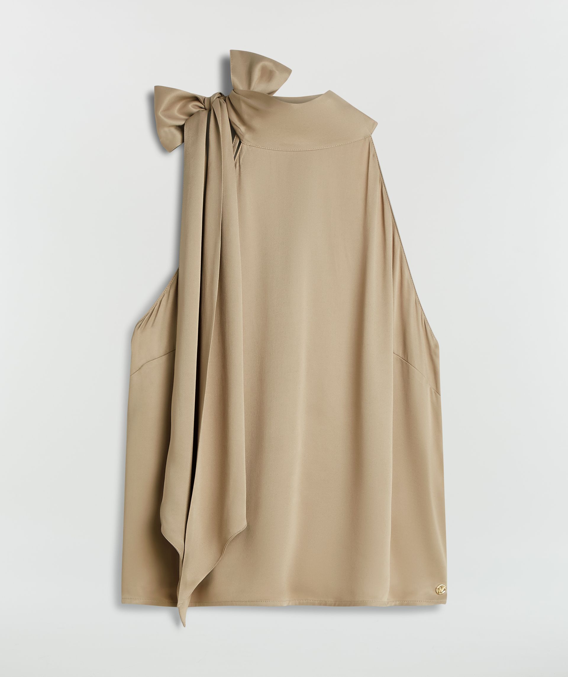 YANIEK loose fit top in satijn look