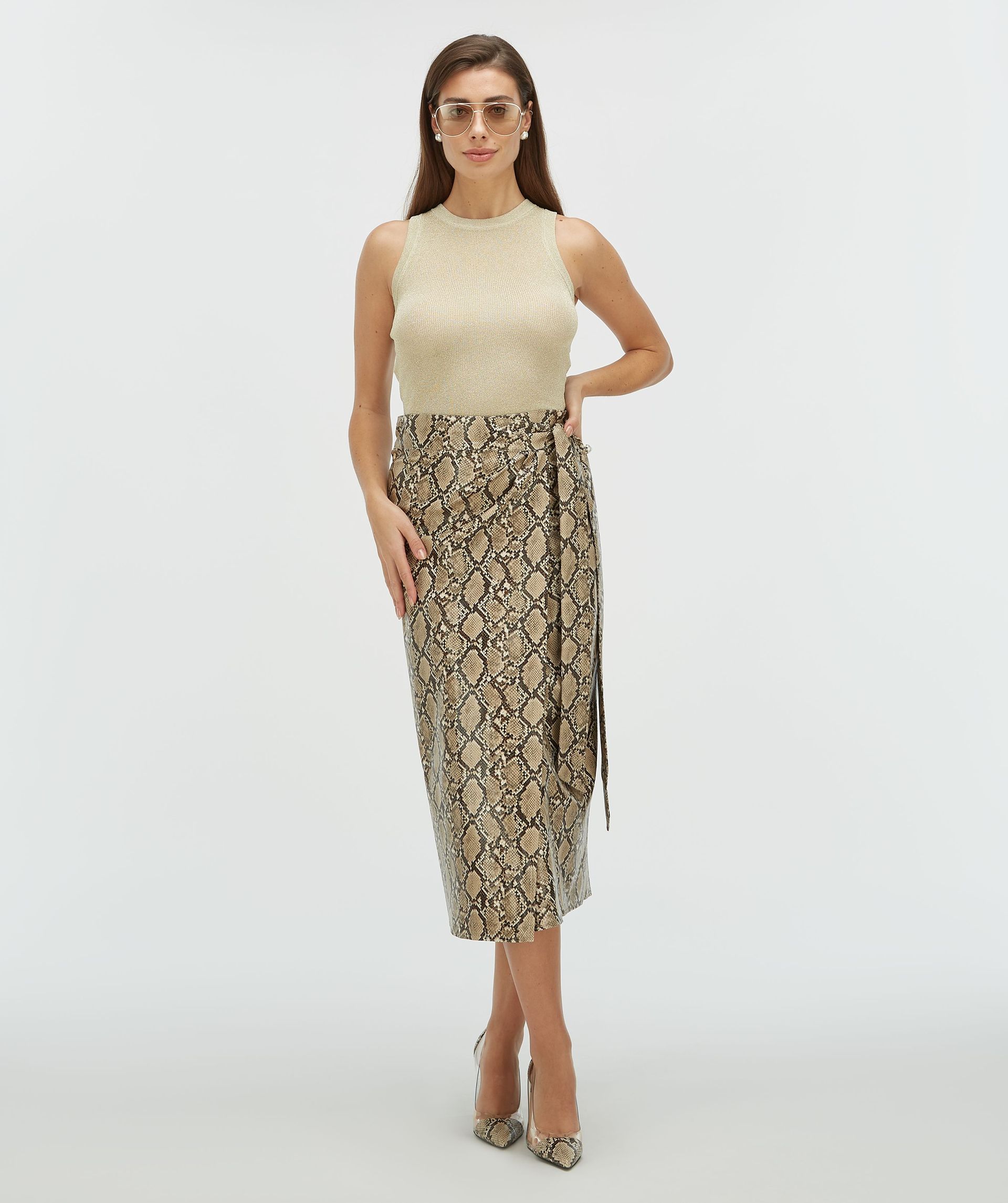 YESIME slim fit top with glitter