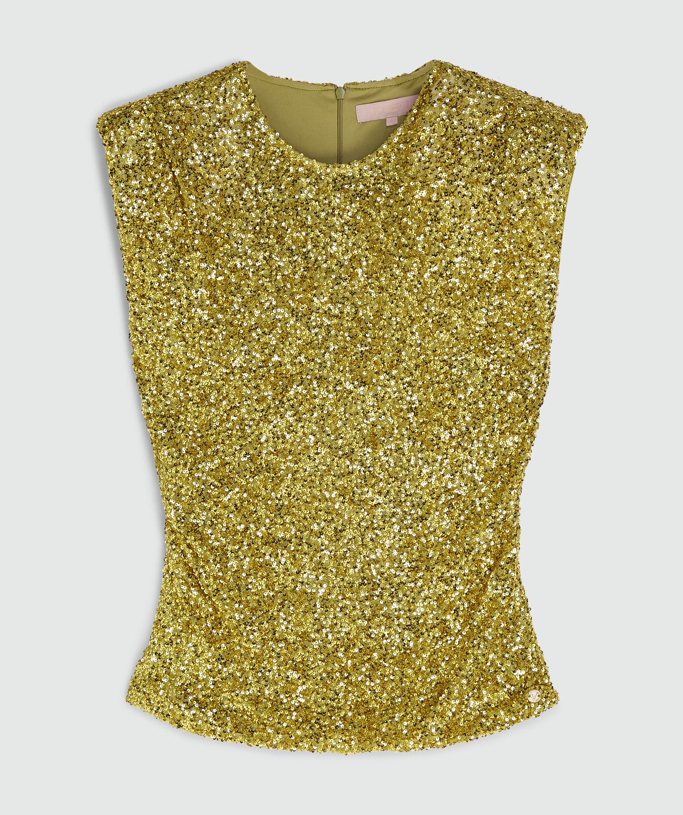 ZIONA slim fit sequin top