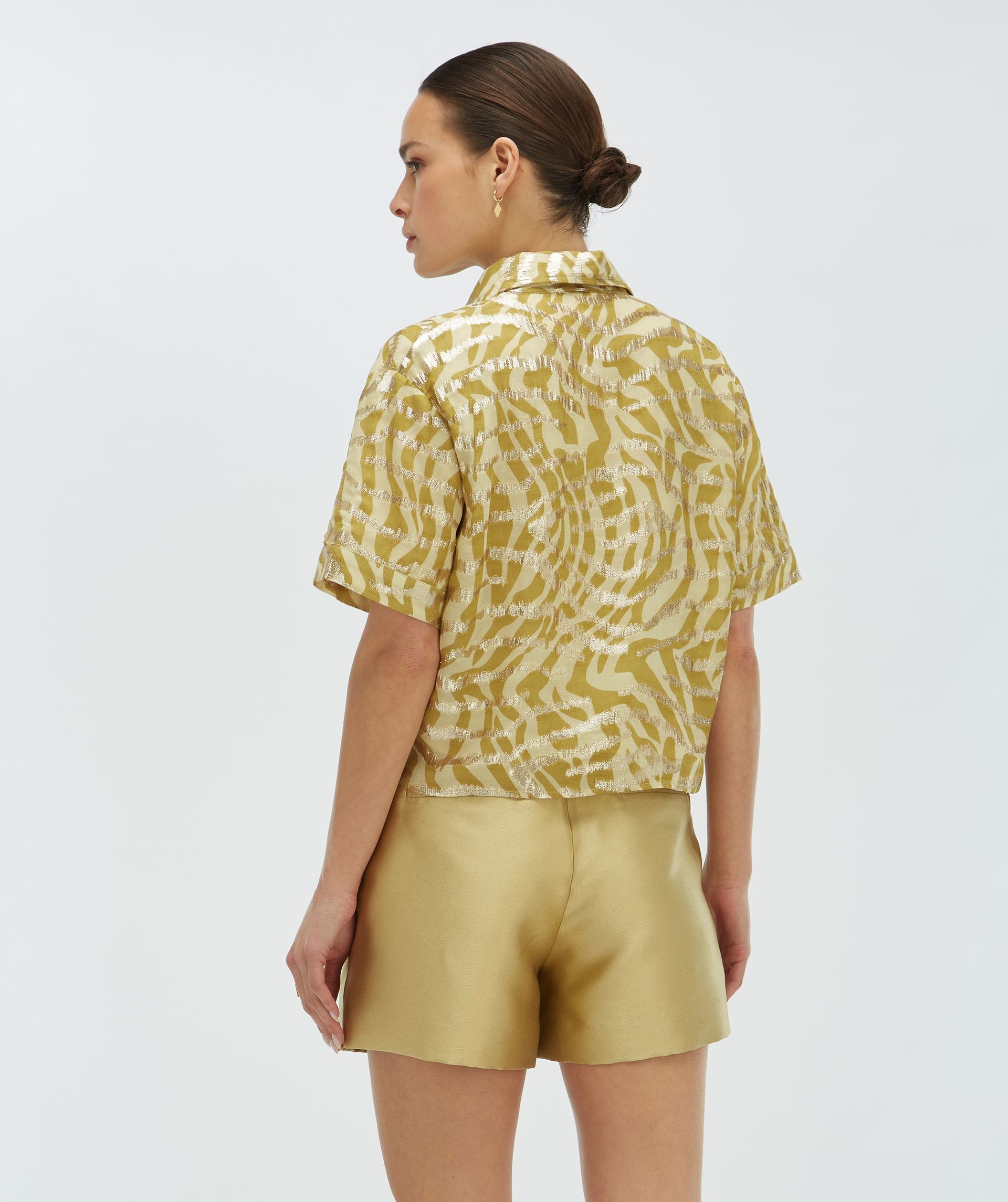 ZIYA cropped blouse met lurex - Josh V