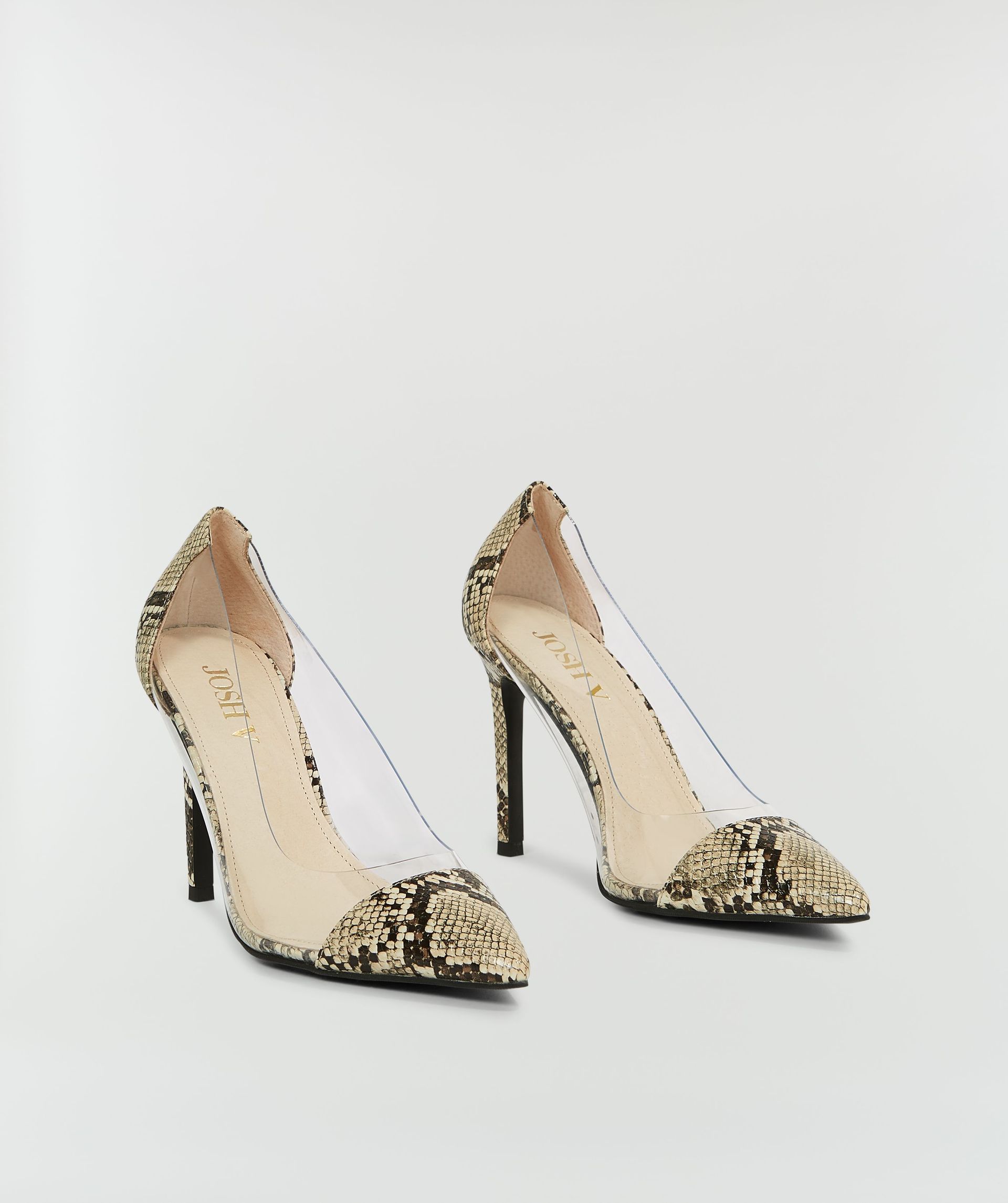 ZYRA pumps with snake print