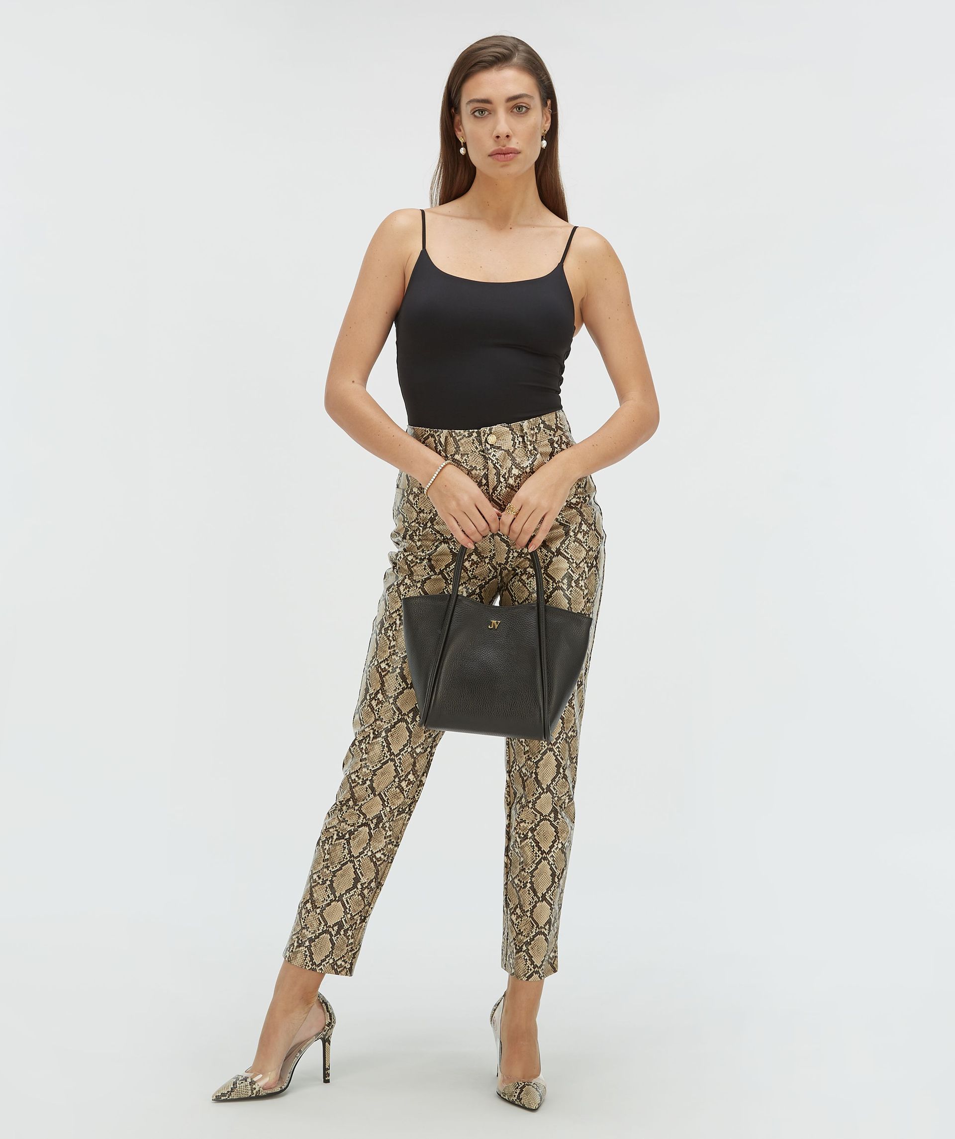 ZYRA pumps with snake print
