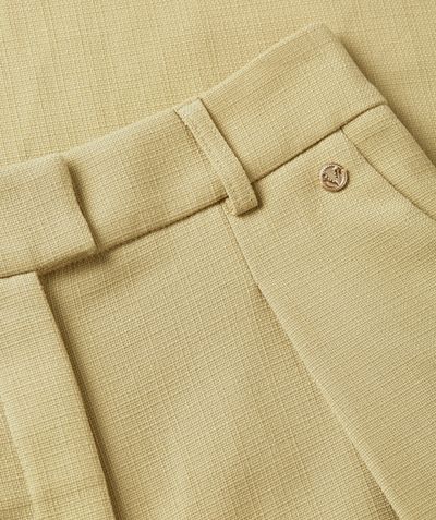 LIA high rise wide leg trousers - Pistachio | JOSH V | Official online shop