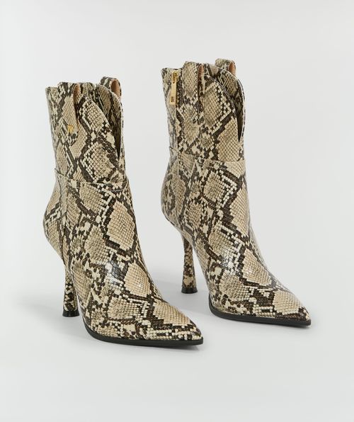 ADELINE Stiefel mit Schlangenprint
