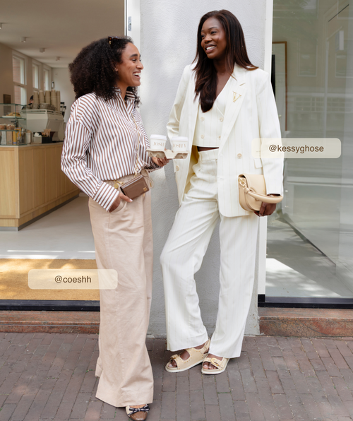 AGNES mid-rise wide-leg trousers