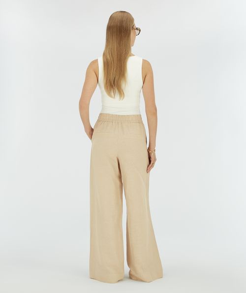 AGNES mid rise wide leg broek