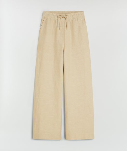 AGNES mid rise wide leg broek