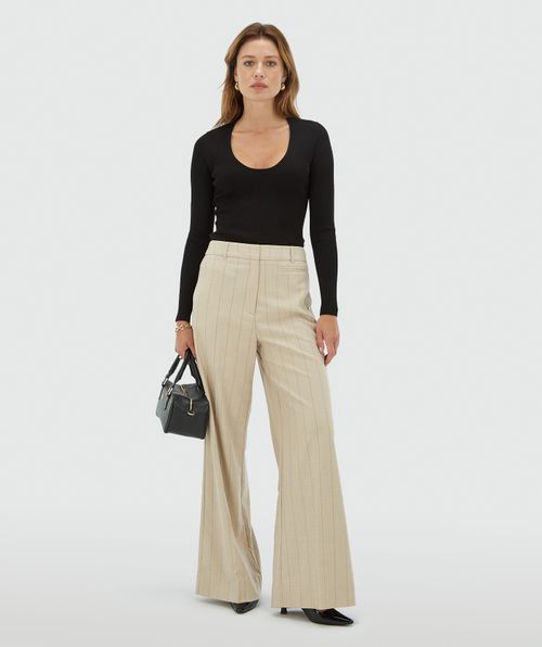 ARCHER pantalon met krijtstreep 