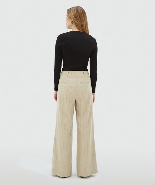 ARCHER pantalon met krijtstreep 