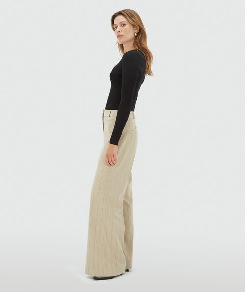 ARCHER pantalon met krijtstreep 