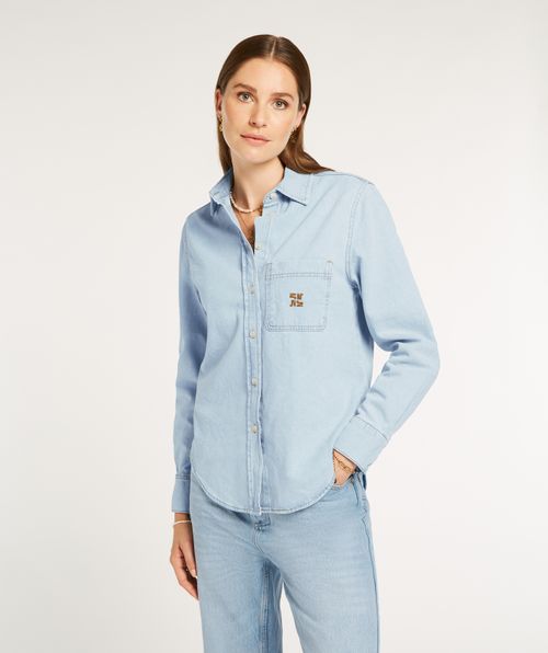 ARYA regular fit Bluse aus Denim