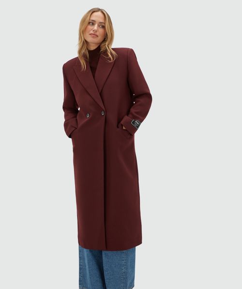 JV-ATHENA oversized coat with wool
