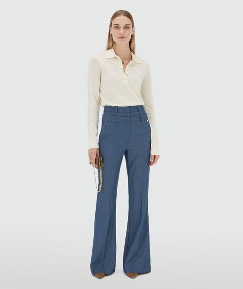 AUDREY slim fit trui met wol