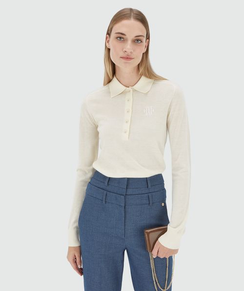 AUDREY slim fit trui met wol