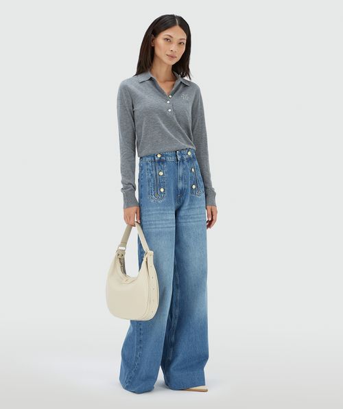AUDREY slim fit trui met wol