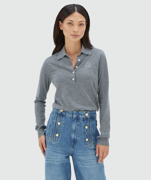 AUDREY slim fit trui met wol