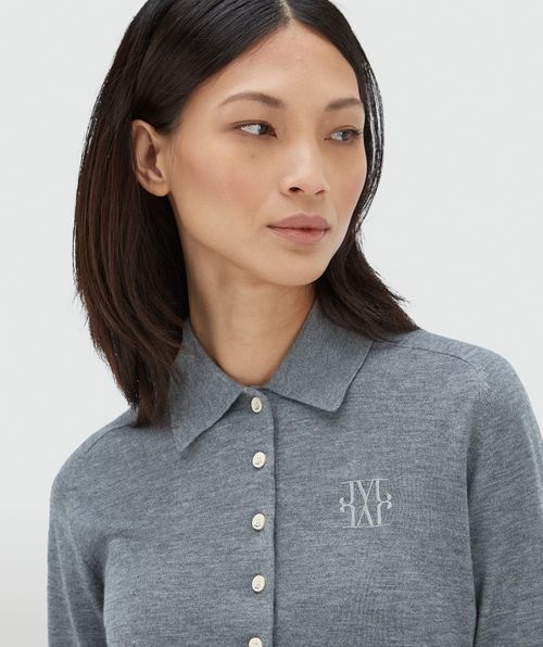 AUDREY slim fit trui met wol