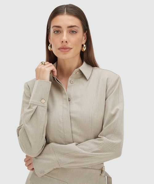 AVA fitted blouse