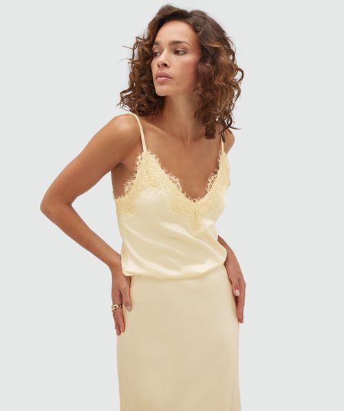 JV-BAILA regular fit top met kant
