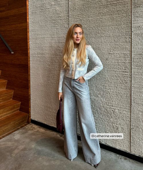 BAILEY mid rise wide leg jeans