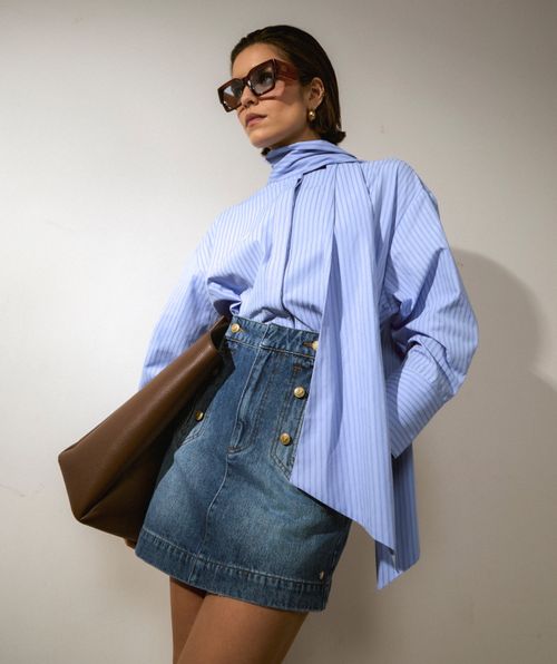 BOASSA high waisted mini spijkerrok