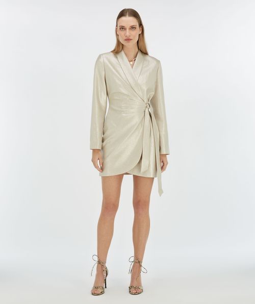 BONITA wrap dress with glitter