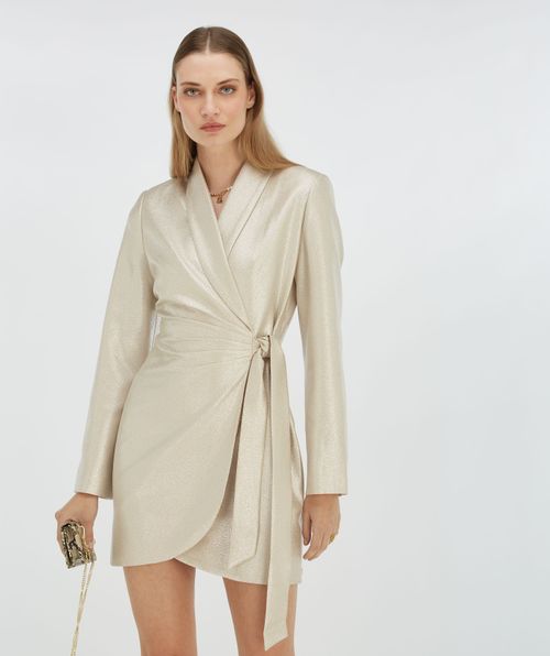 BONITA wrap dress with glitter