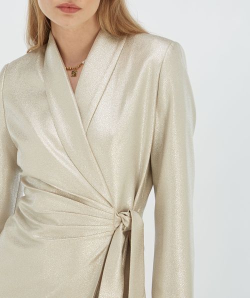 BONITA wrap dress with glitter