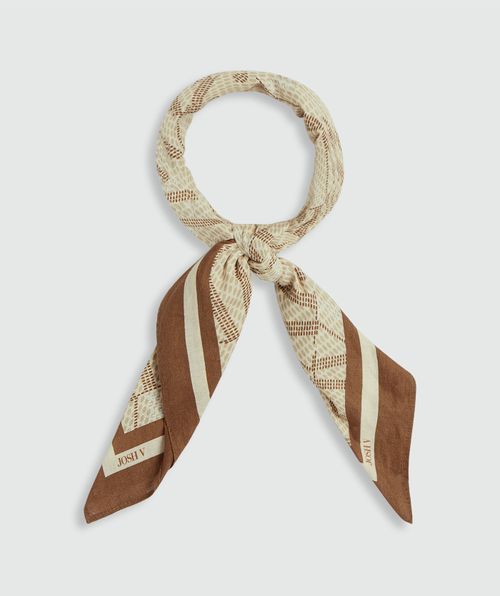 JV-BRYCE scarf with logo print