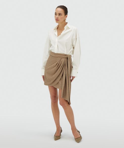 CAMEO high waisted skirt with glitter