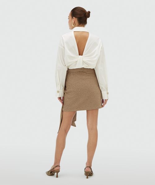 CAMEO high waisted skirt with glitter