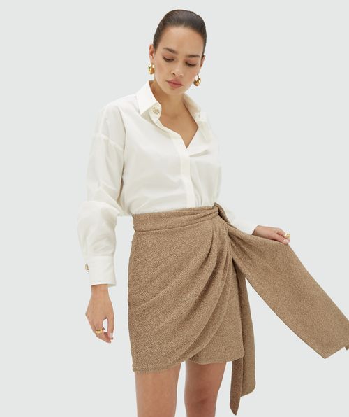 CAMEO high waisted skirt with glitter