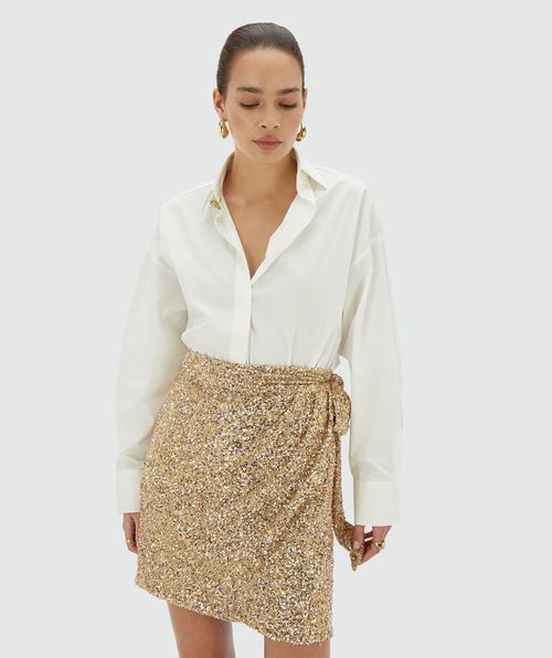 CAMEO High-Waist-Rock mit Pailletten