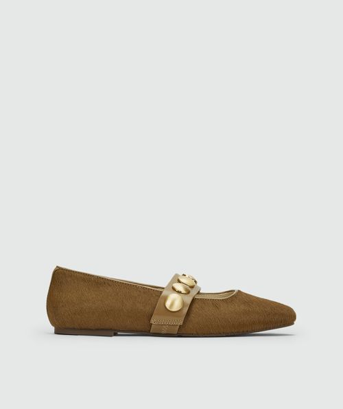 JV-CARLISE ballerina met ponyhair