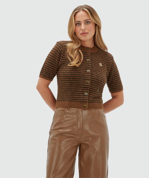 JV-CASSIE Regular-Fit-Strickjacke mit Wolle
